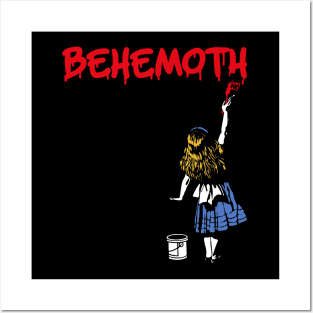 behemoth and paint girl Posters and Art